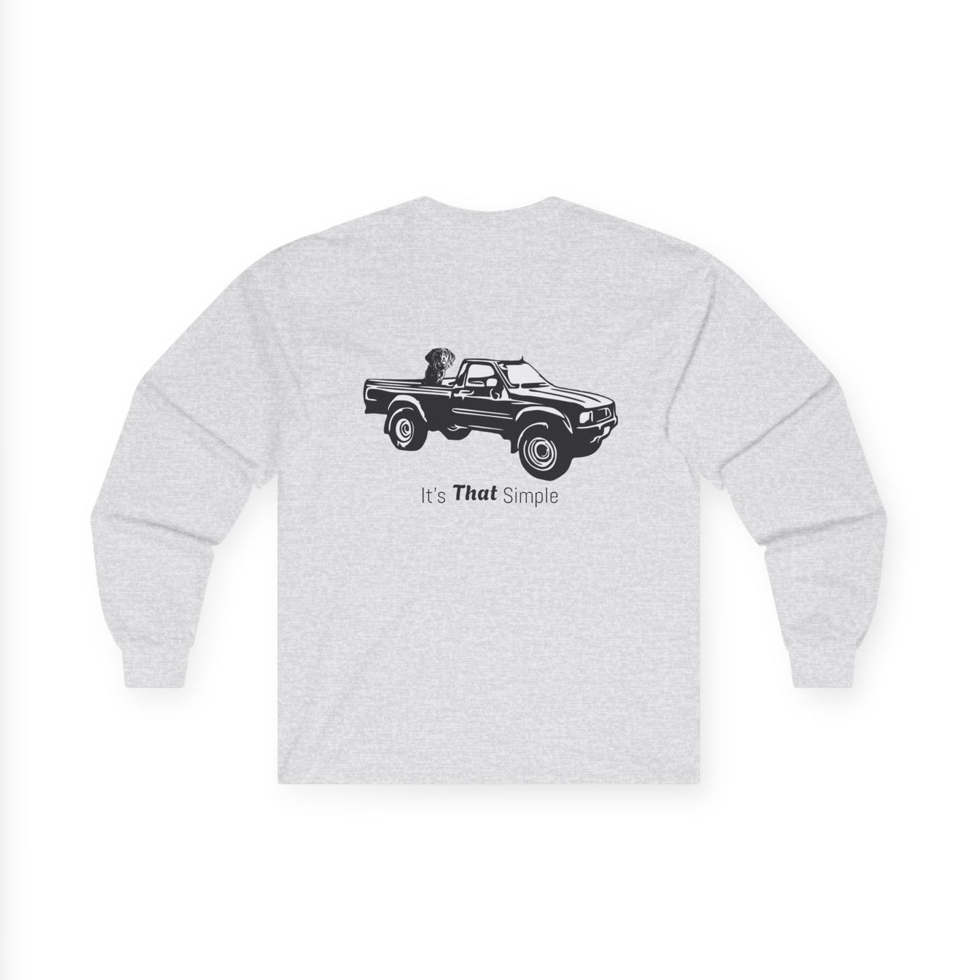 Retro Toyota Pickup Unisex Long Sleeve Tee Front and Back - Perfect for Outdoor