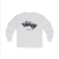 Retro Toyota Pickup Unisex Long Sleeve Tee Front and Back - Perfect for Outdoor