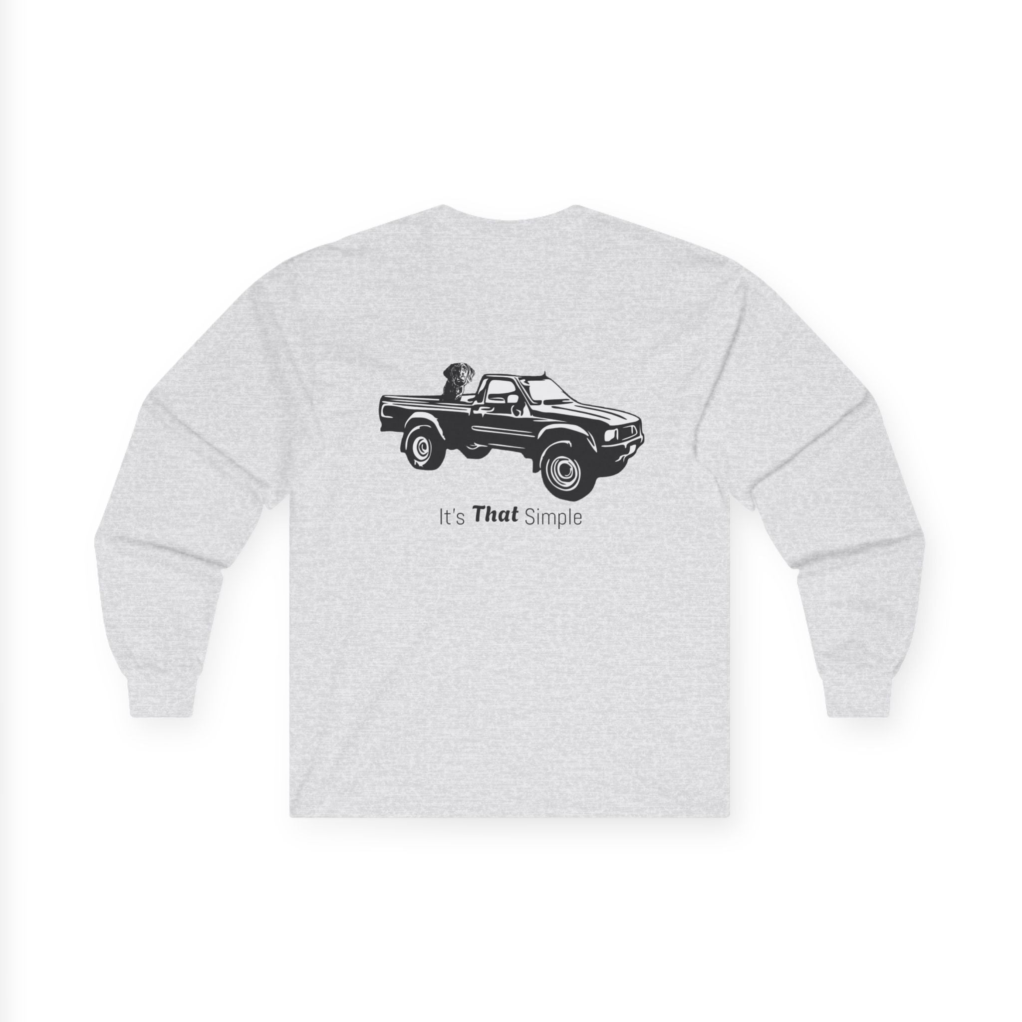 Retro Toyota Pickup Unisex Long Sleeve Tee Front and Back - Perfect for Outdoor