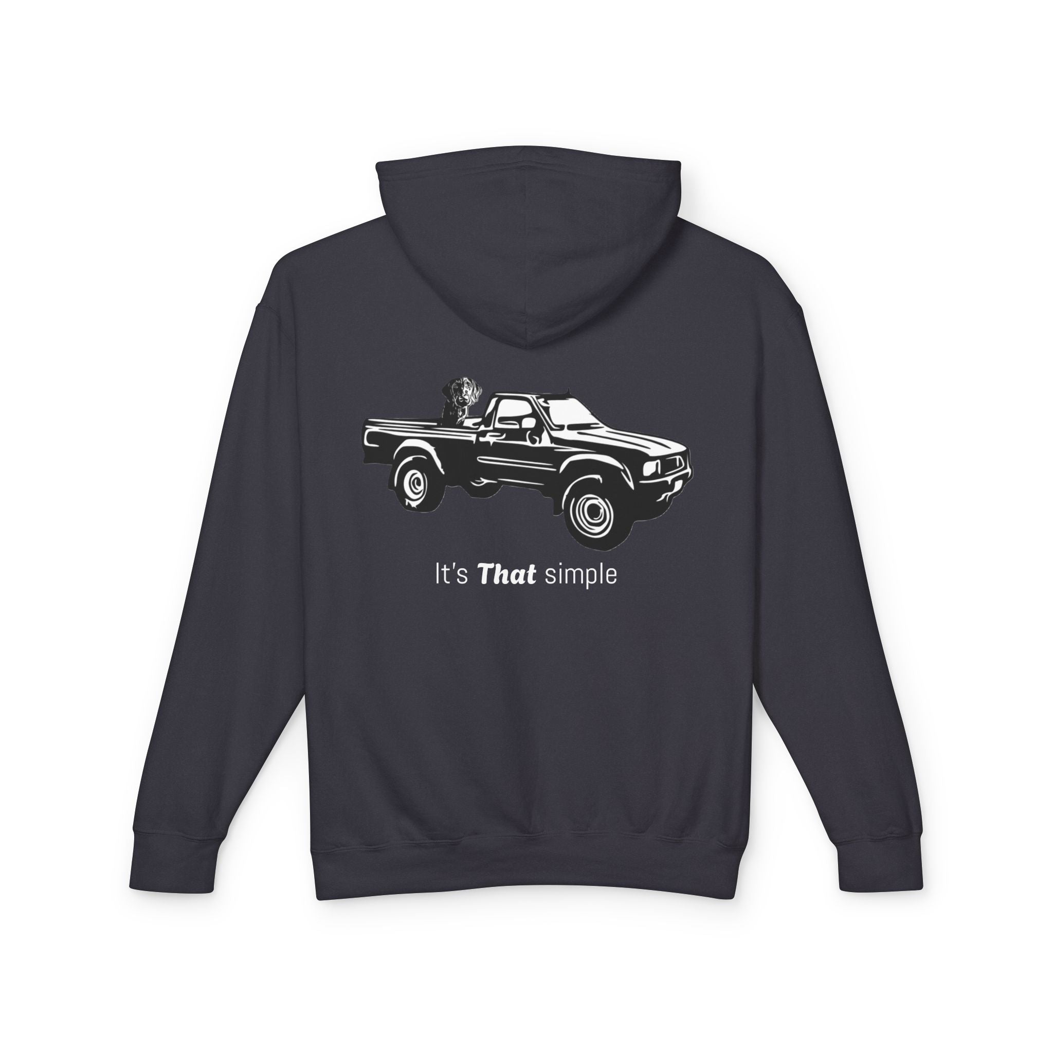 Unisex Lightweight Hooded Sweatshirt with Vintage Toyota Pickup Design 100% Cotton
