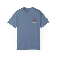Heritage Outdoors Unisex Garment-Dyed T-Shirt Front and Back - Nature & Adventure Inspired Design