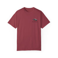 Hayes Outdoors Unisex Garment-Dyed T-Shirt Front and Back - Toyota Pickup Inspired Design