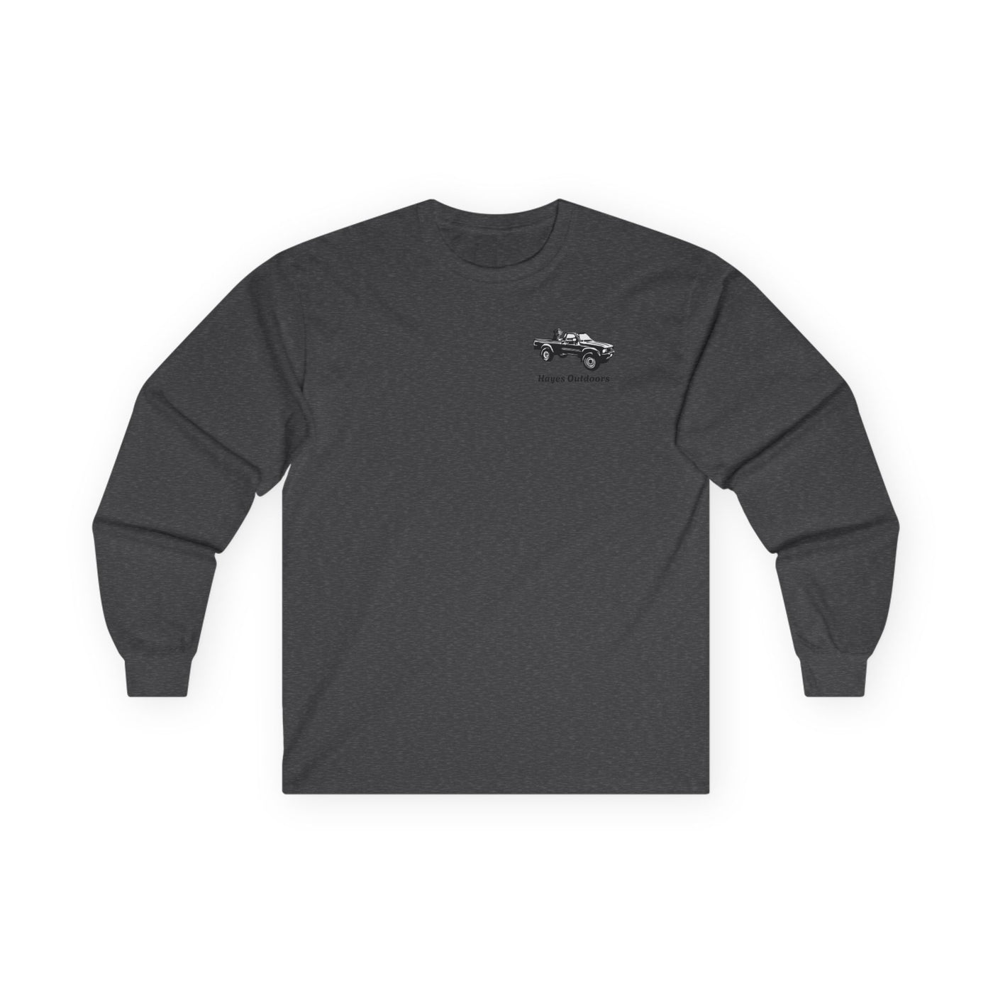 Retro Toyota Pickup Unisex Long Sleeve Tee Front and Back - Perfect for Outdoor