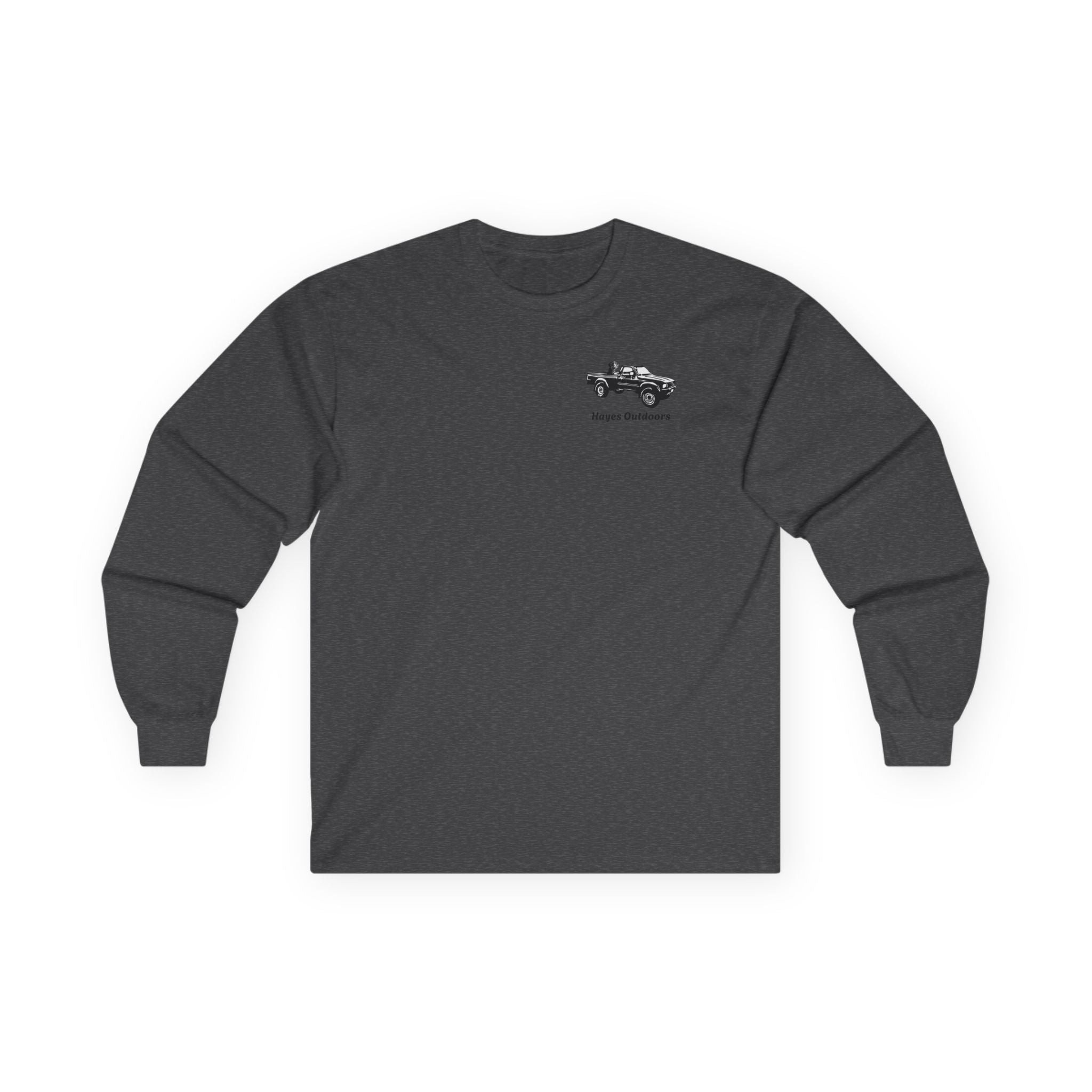 Retro Toyota Pickup Unisex Long Sleeve Tee Front and Back - Perfect for Outdoor