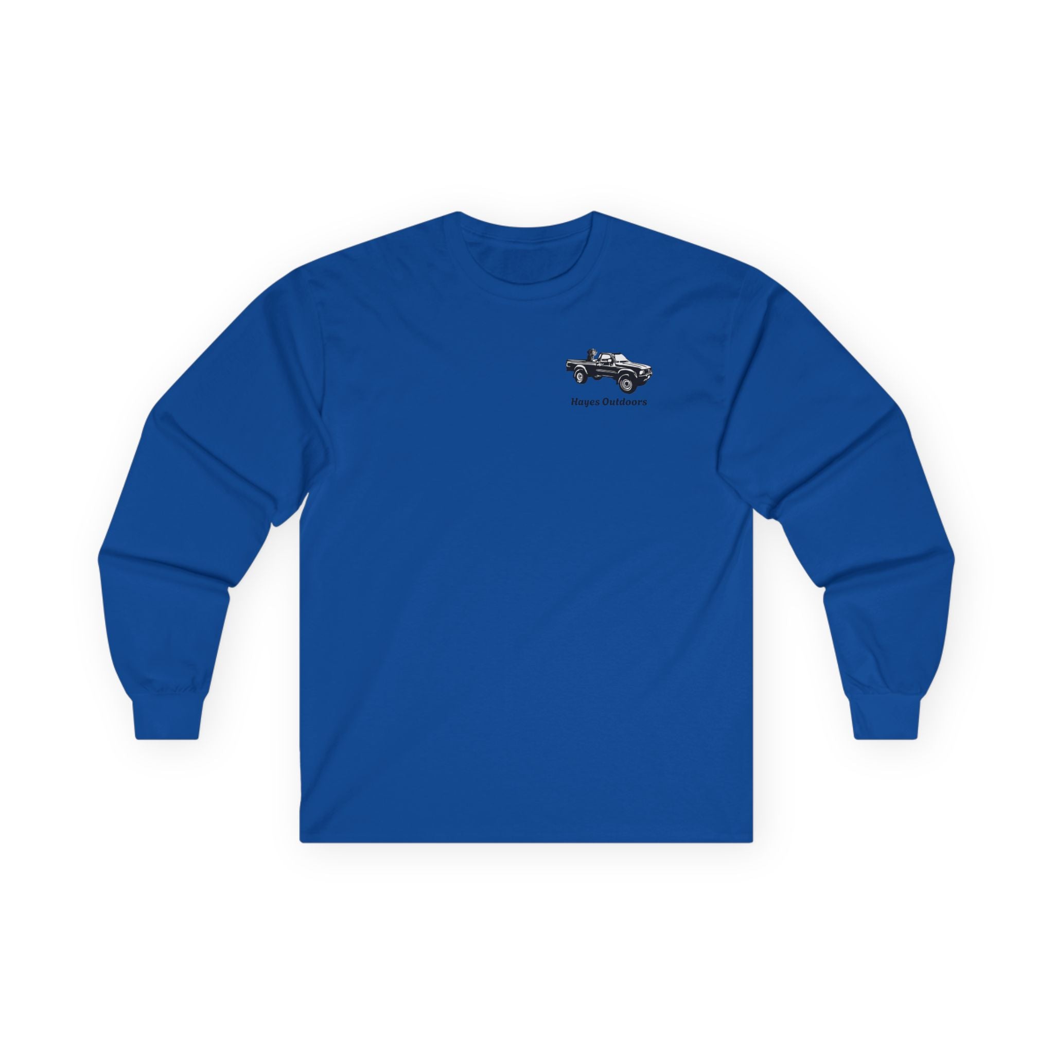 Retro Toyota Pickup Unisex Long Sleeve Tee Front and Back - Perfect for Outdoor