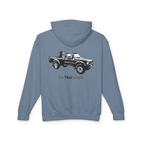 Unisex Lightweight Hooded Sweatshirt with Vintage Toyota Pickup Design 100% Cotton