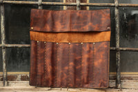 Genuine Cow Leather knife Pouch Knife Roll Chef bag Professional Case